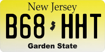 NJ license plate B68HHT