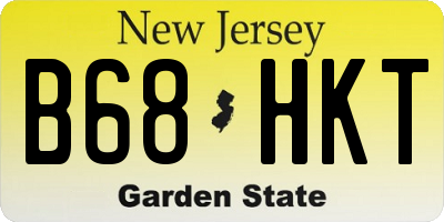 NJ license plate B68HKT