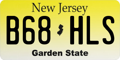 NJ license plate B68HLS