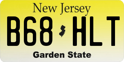 NJ license plate B68HLT