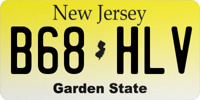 NJ license plate B68HLV