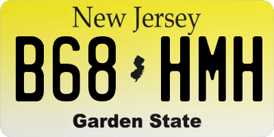 NJ license plate B68HMH