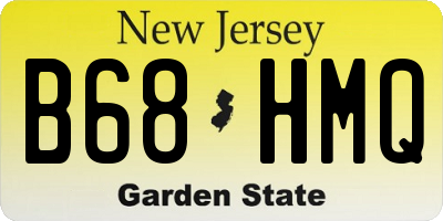 NJ license plate B68HMQ