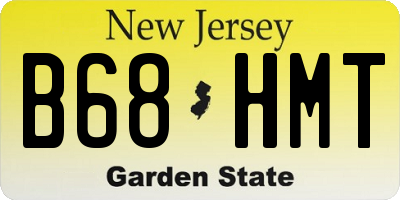 NJ license plate B68HMT