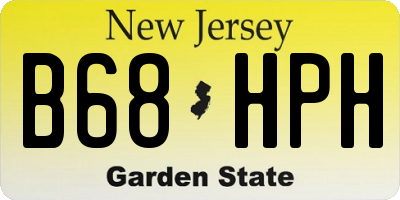 NJ license plate B68HPH