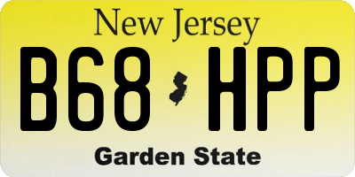 NJ license plate B68HPP