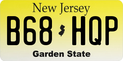 NJ license plate B68HQP