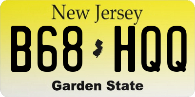 NJ license plate B68HQQ
