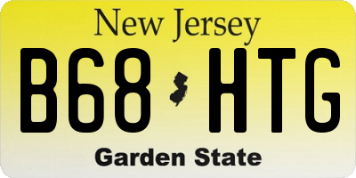 NJ license plate B68HTG