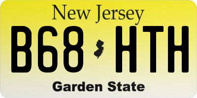 NJ license plate B68HTH