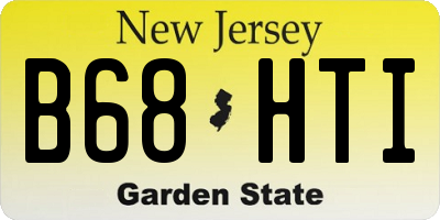 NJ license plate B68HTI