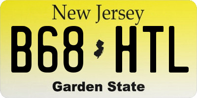 NJ license plate B68HTL