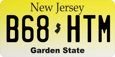 NJ license plate B68HTM