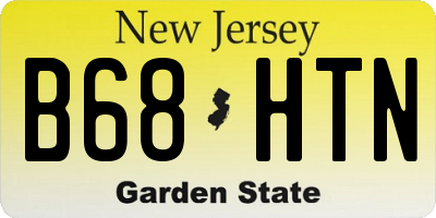 NJ license plate B68HTN