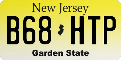 NJ license plate B68HTP