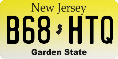 NJ license plate B68HTQ
