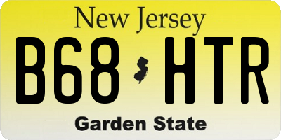 NJ license plate B68HTR