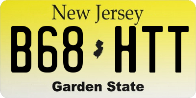 NJ license plate B68HTT