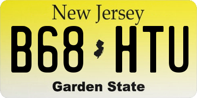 NJ license plate B68HTU