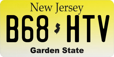 NJ license plate B68HTV