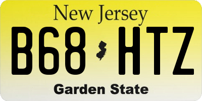 NJ license plate B68HTZ