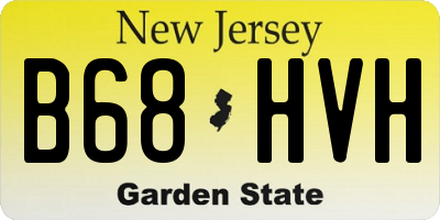 NJ license plate B68HVH