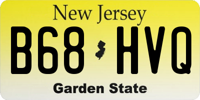 NJ license plate B68HVQ