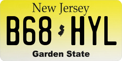 NJ license plate B68HYL