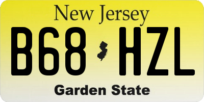 NJ license plate B68HZL