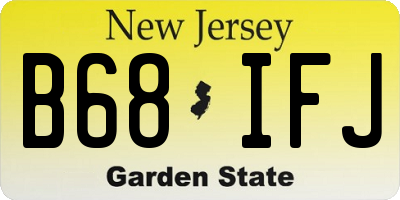NJ license plate B68IFJ