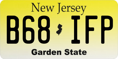 NJ license plate B68IFP
