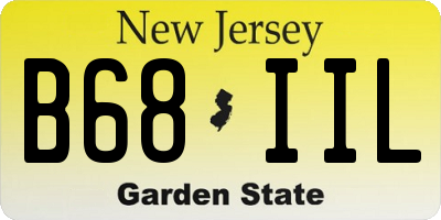 NJ license plate B68IIL
