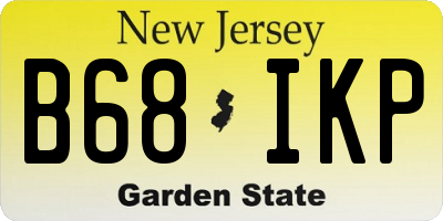 NJ license plate B68IKP