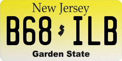 NJ license plate B68ILB