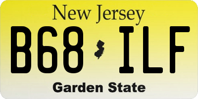 NJ license plate B68ILF