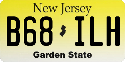 NJ license plate B68ILH