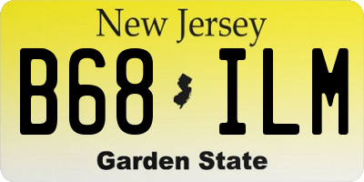 NJ license plate B68ILM