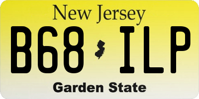 NJ license plate B68ILP