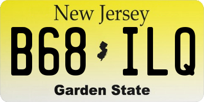 NJ license plate B68ILQ