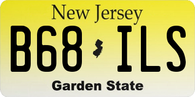 NJ license plate B68ILS