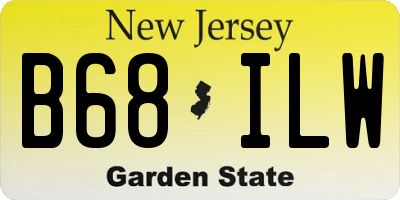 NJ license plate B68ILW