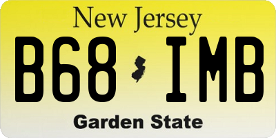 NJ license plate B68IMB