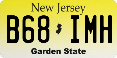 NJ license plate B68IMH