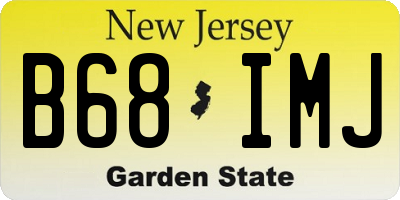 NJ license plate B68IMJ