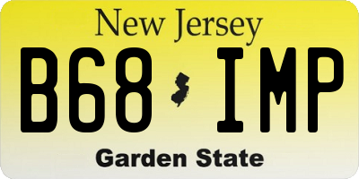 NJ license plate B68IMP