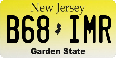 NJ license plate B68IMR