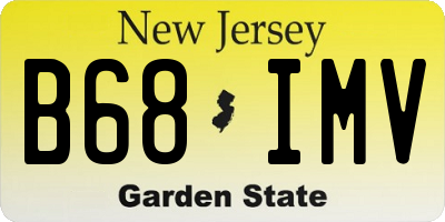 NJ license plate B68IMV
