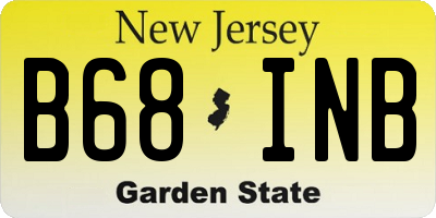 NJ license plate B68INB