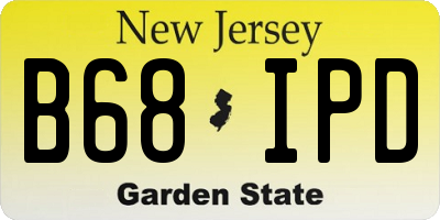 NJ license plate B68IPD