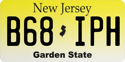NJ license plate B68IPH